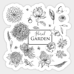 Floral Garden Sticker